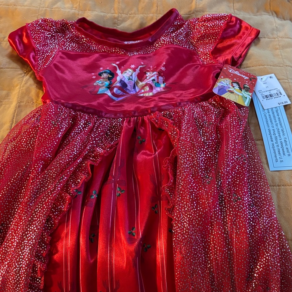 Disney Red Sparkle Kids Dance Costume